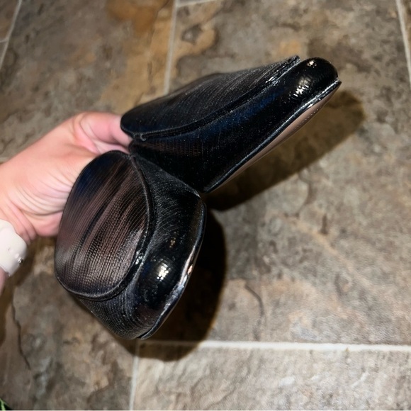 NEW Steven by Steve Madden Heidie Black Textured Slip On Pointed Toe Mule Flats - Picture 6 of 10